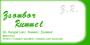 zsombor rummel business card